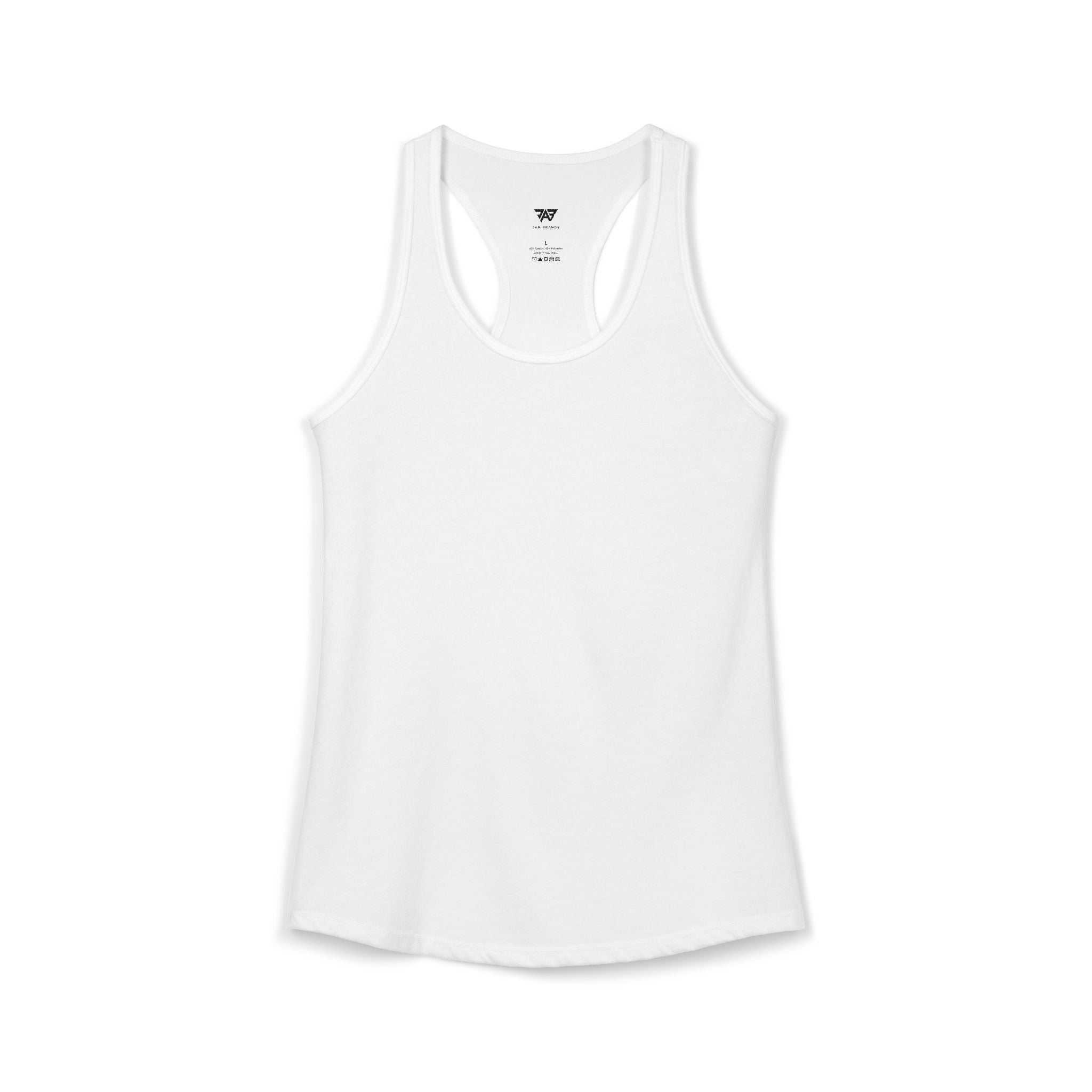 JAB BACK LOGO Women's Ideal Racerback Tank