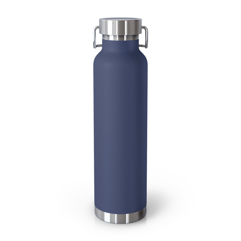 22oz Copper Vacuum Water Bottle — 'You vs You' Motivational Insulated Bottle