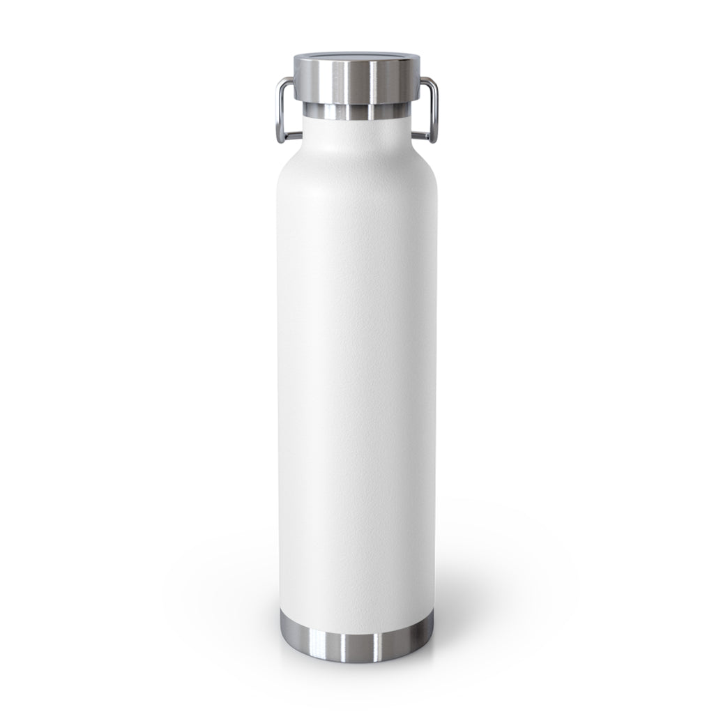 22oz Copper Vacuum Water Bottle — 'You vs You' Motivational Insulated Bottle