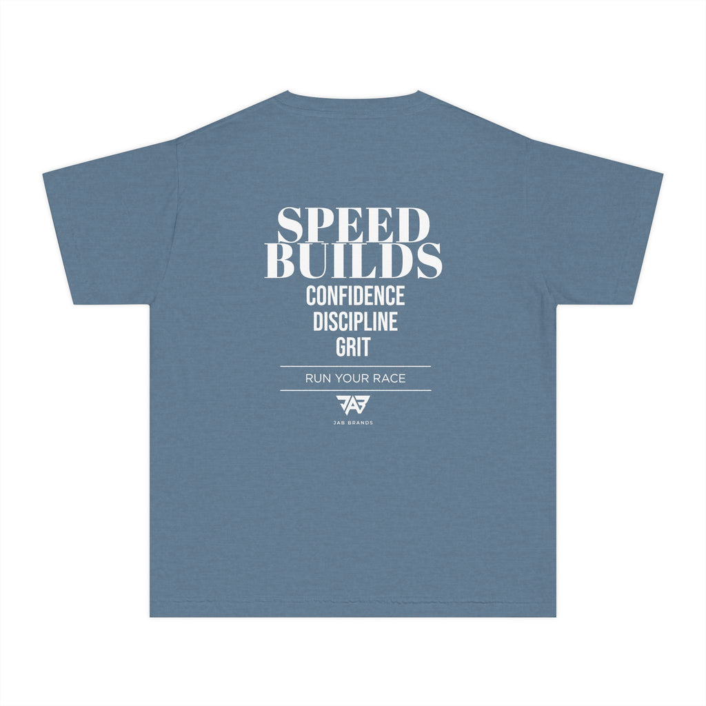 "Speed Builds: Confidence, Discipline, Grit" Youth T Shirt (Youth)