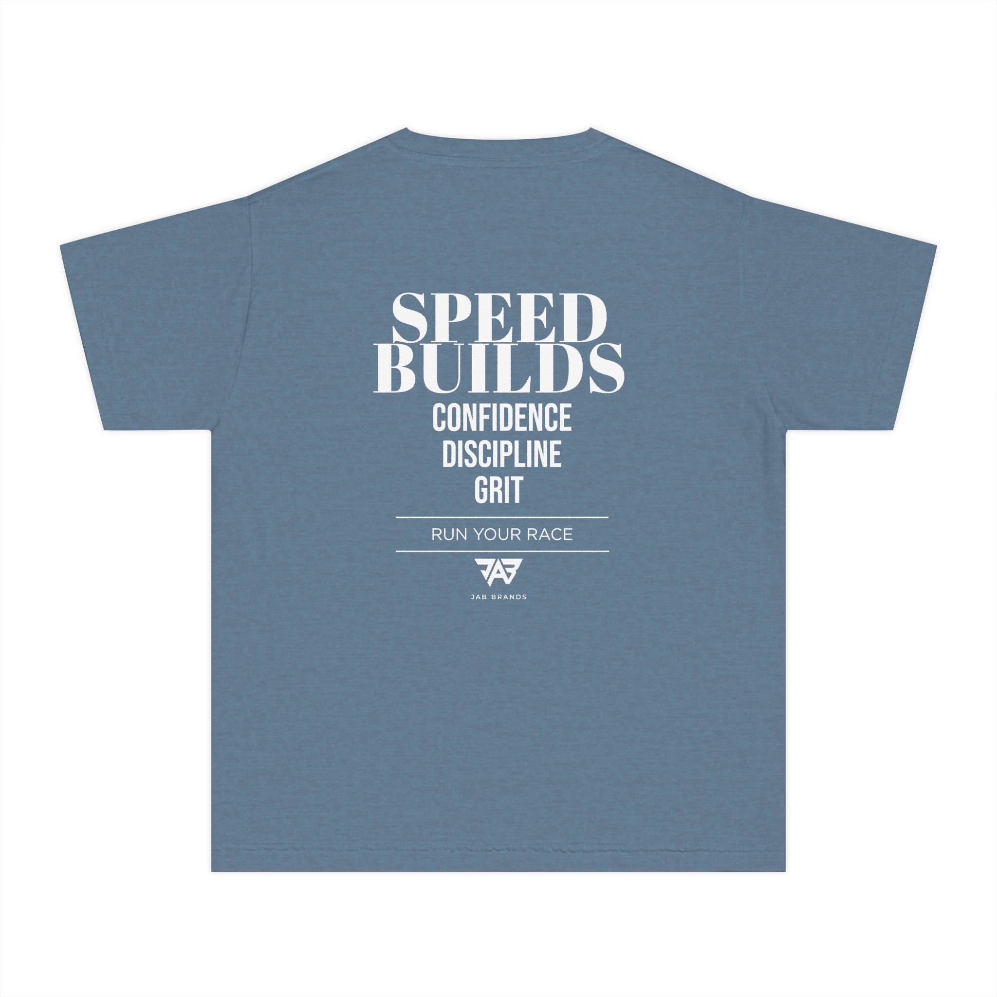 "Speed Builds: Confidence, Discipline, Grit" Youth T Shirt (Youth)