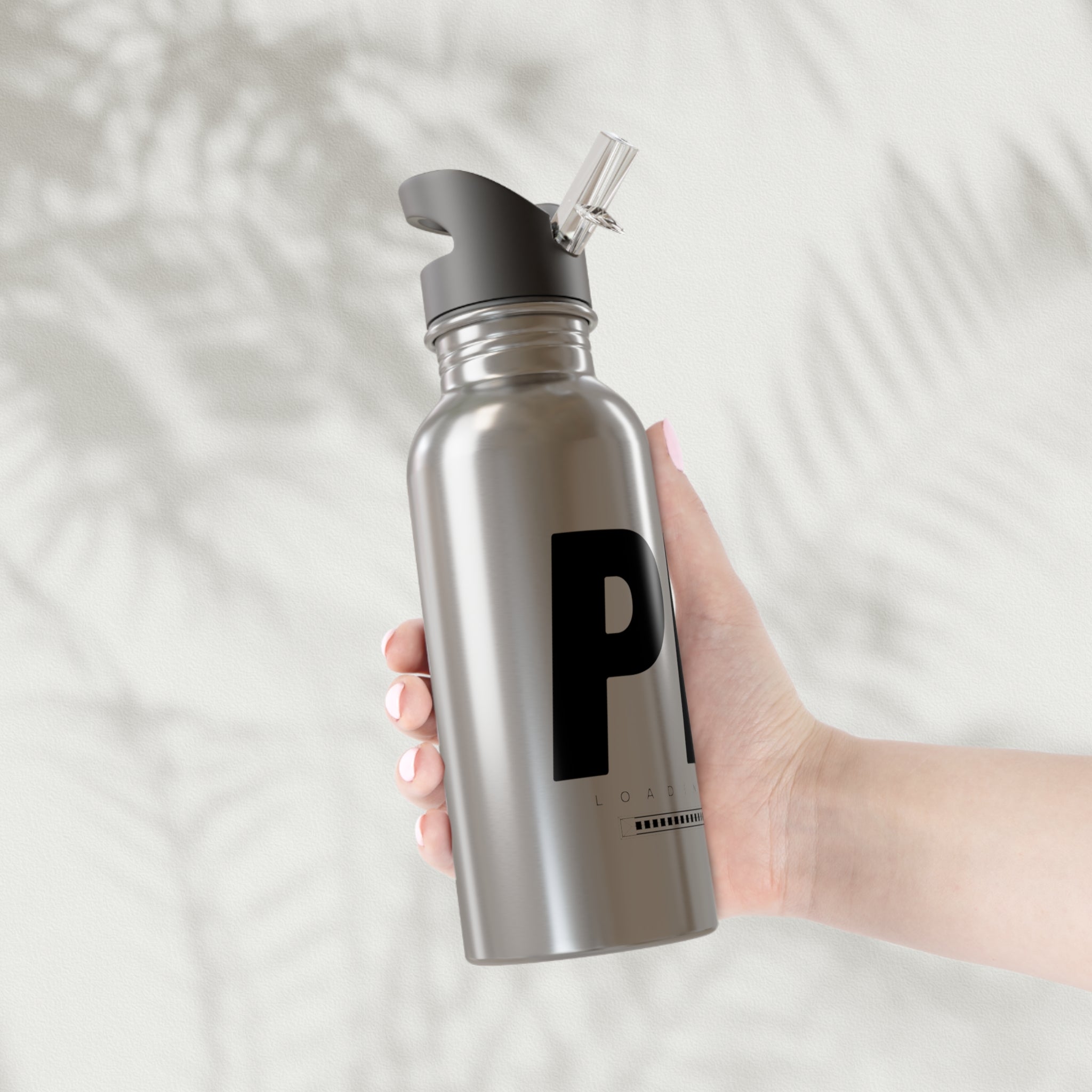 PR Loading Stainless Steel 20oz Water Bottle with Straw — Durable Sports Hydration Bottle