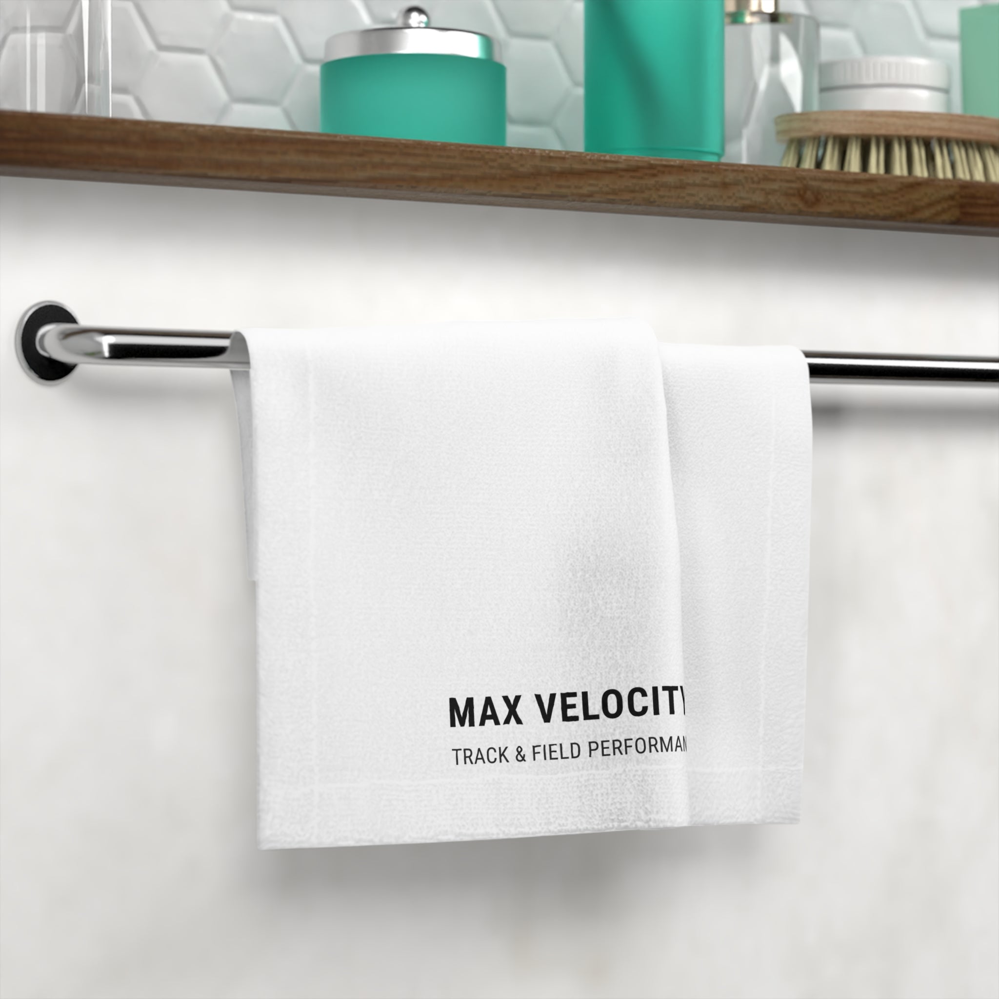 Max Velocity Dept. Face Towel — Track & Field Performance Hand Towel