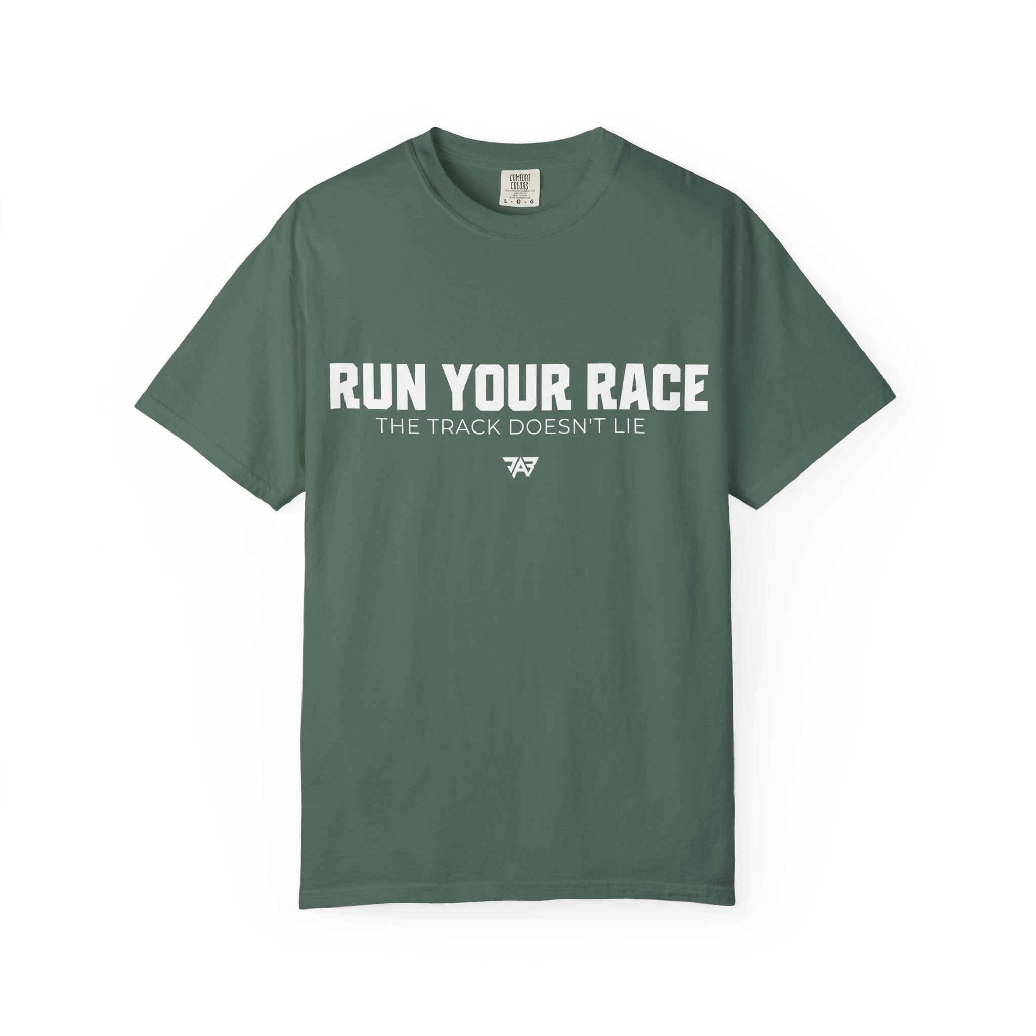 Run Your Race T-Shirt —  Track & Field Lifestyle Shirt (Adult)