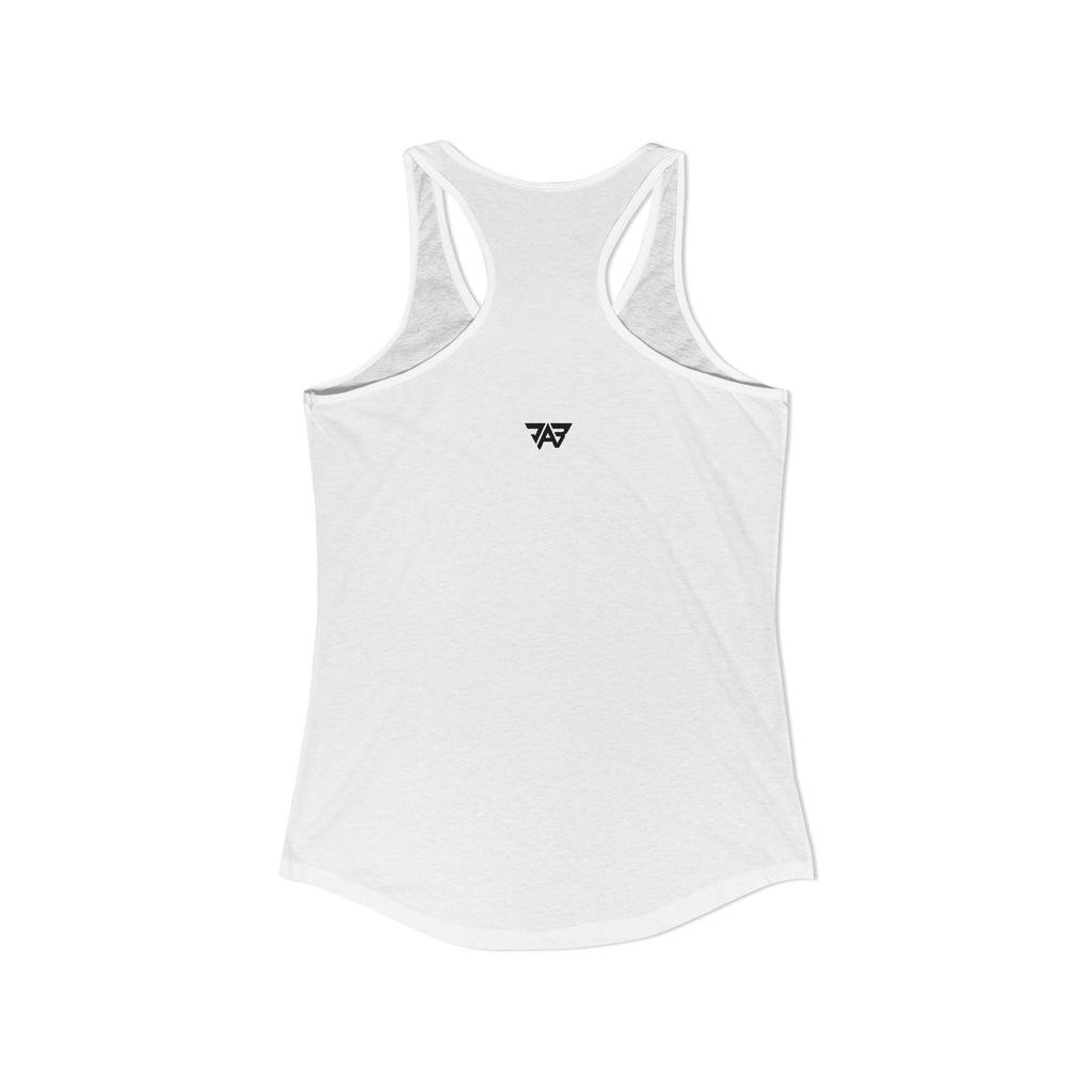 JAB BACK LOGO Women's Ideal Racerback Tank