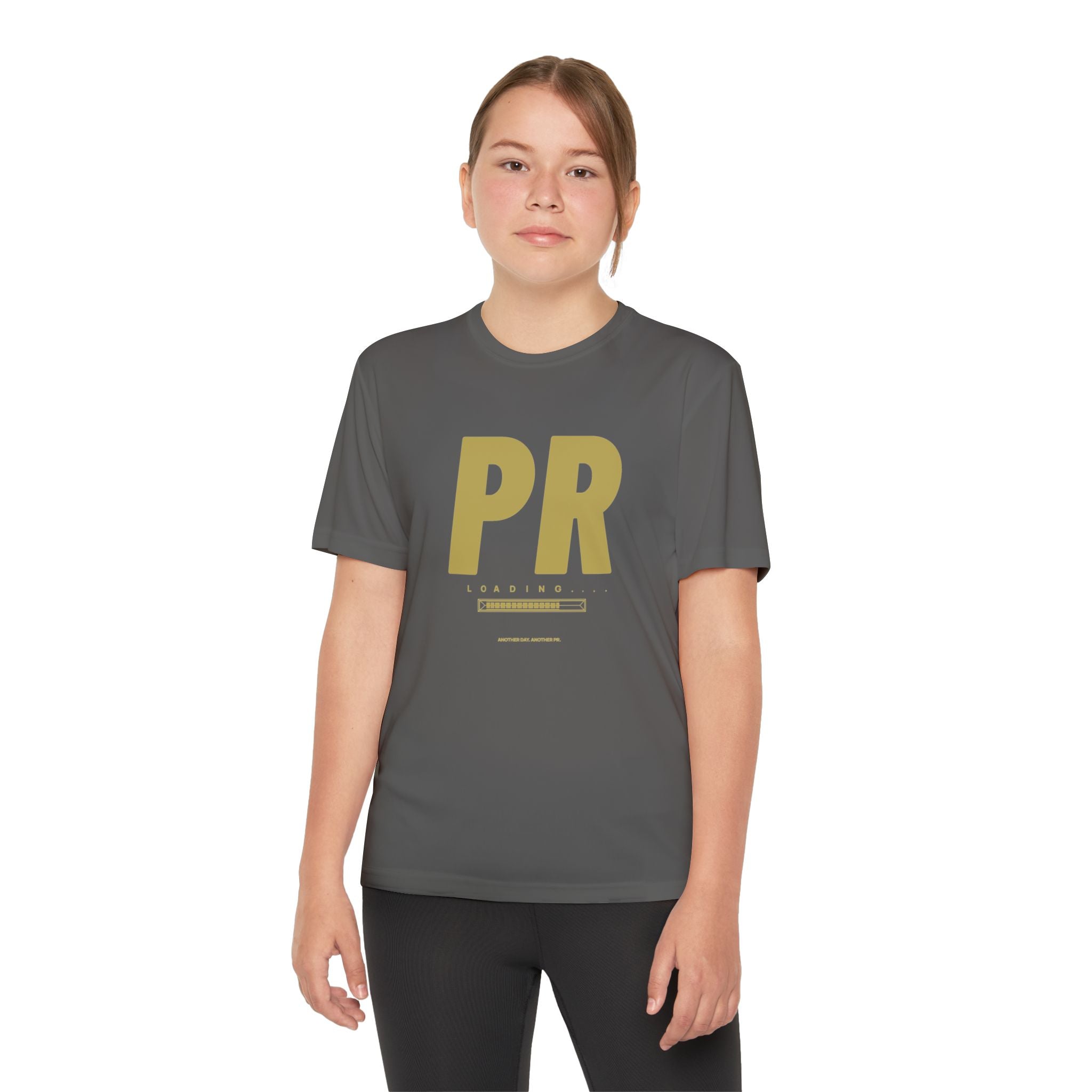 Gold PR Loading Youth Performance Shirt — Athletic Training Shirt