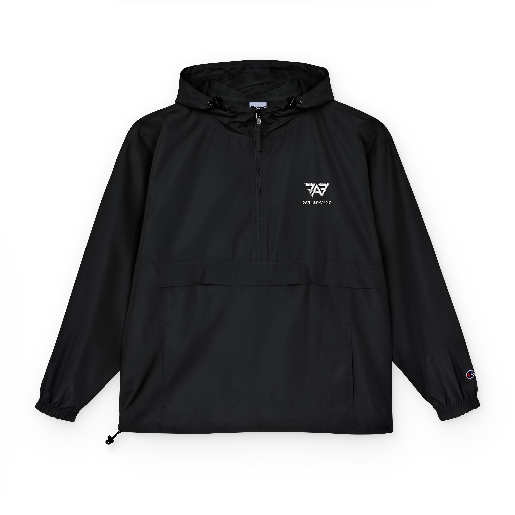 JAB Logo - Black Packable Anorak Jacket (Adult)
