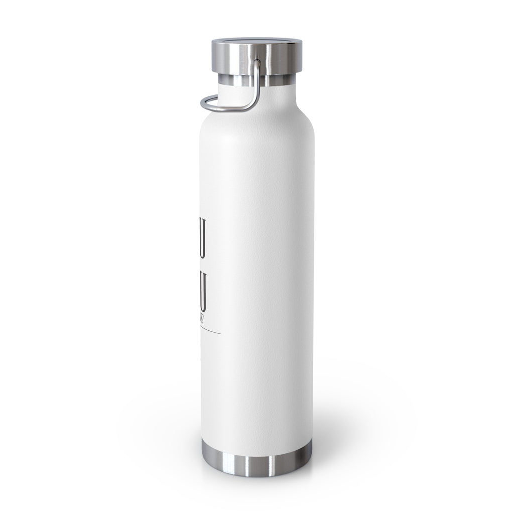 22oz Copper Vacuum Water Bottle — 'You vs You' Motivational Insulated Bottle