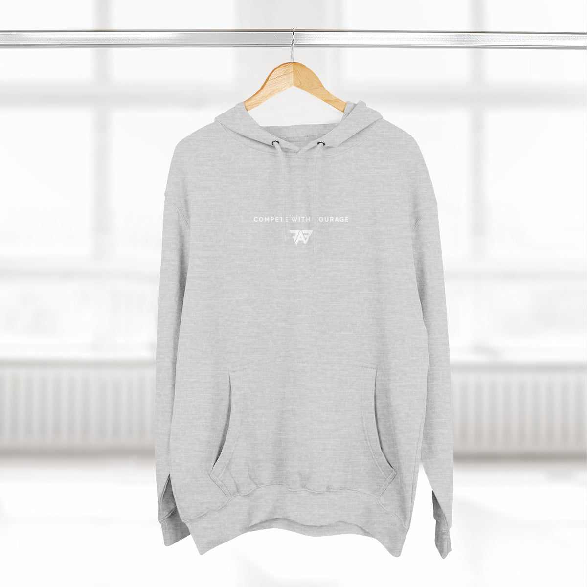 Adult Unisex "Compete With Courage" Fleece Pullover (Adult)
