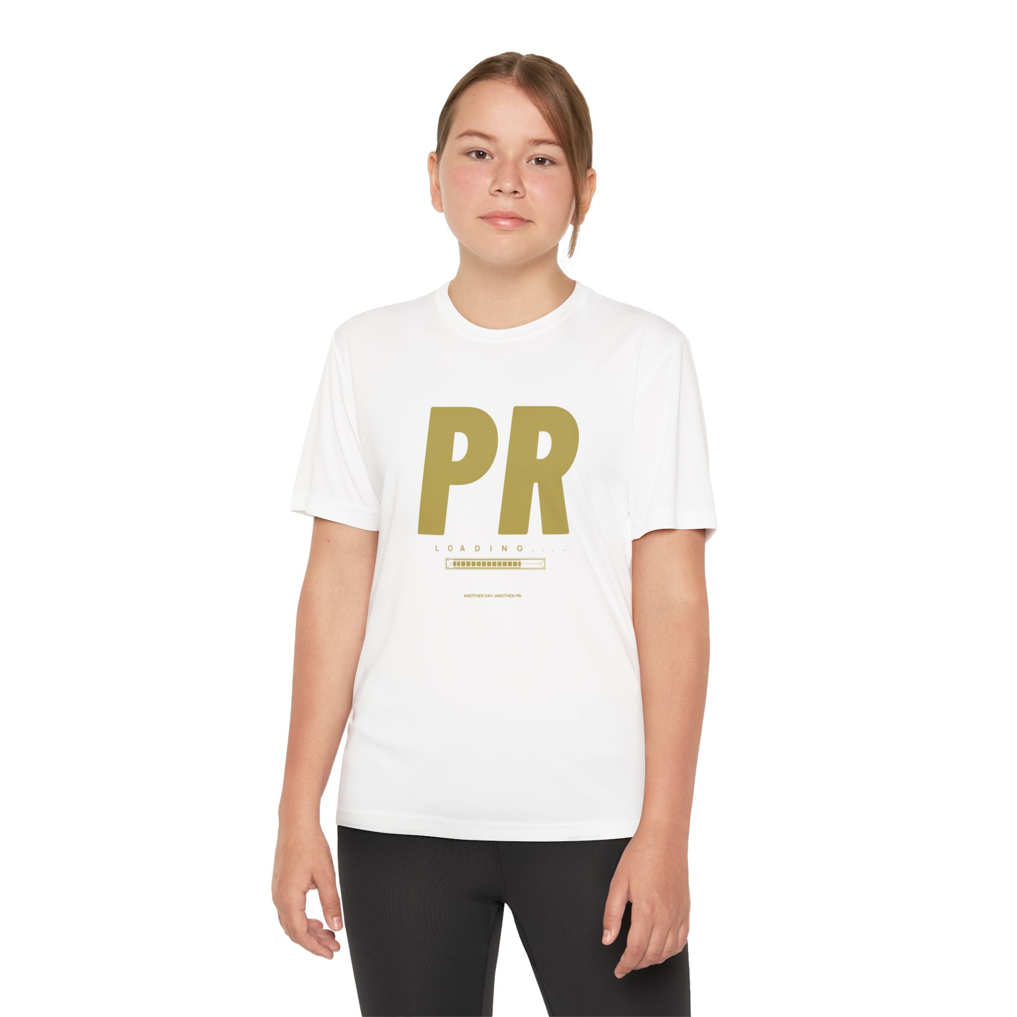 Gold PR Loading Youth Performance Shirt — Athletic Training Shirt