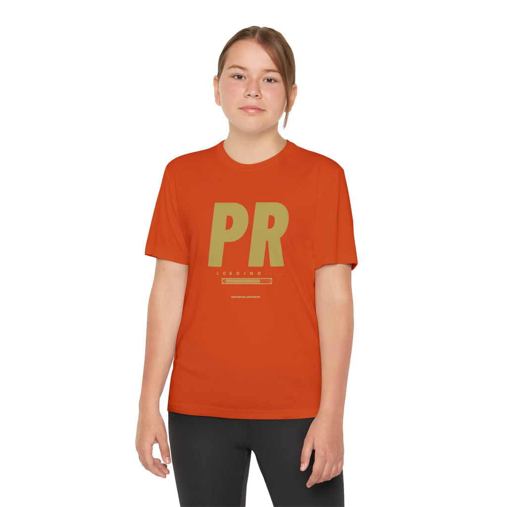 Gold PR Loading Youth Performance Shirt — Athletic Training Shirt