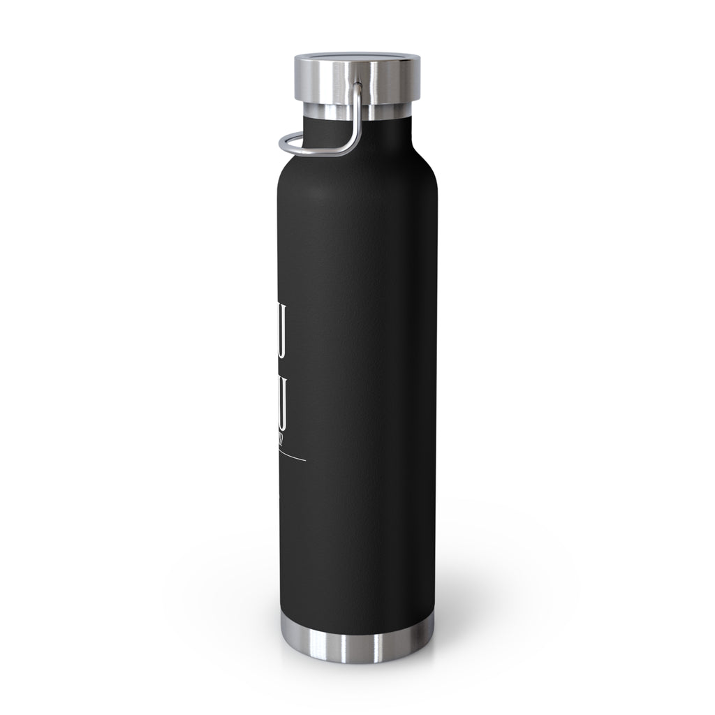 22oz Copper Vacuum Water Bottle — 'You vs You' Motivational Insulated Bottle