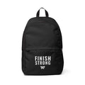 Finish Strong Backpack — Athletic Inspirational Daypack