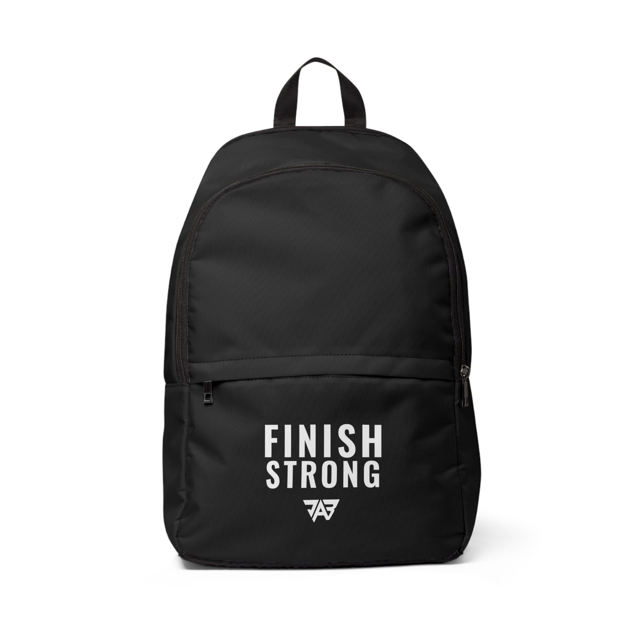 Finish Strong Backpack — Athletic Inspirational Daypack