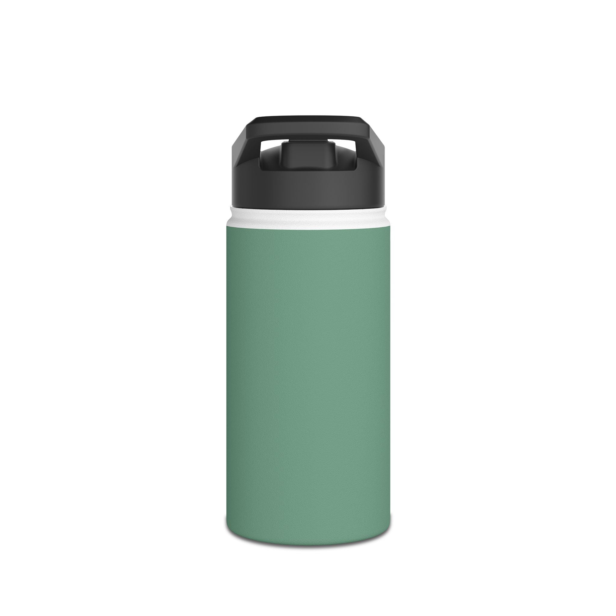 Mint Green Track Life Stainless Steel Water Bottle — "Work. Build. Repeat." Sports Bottle