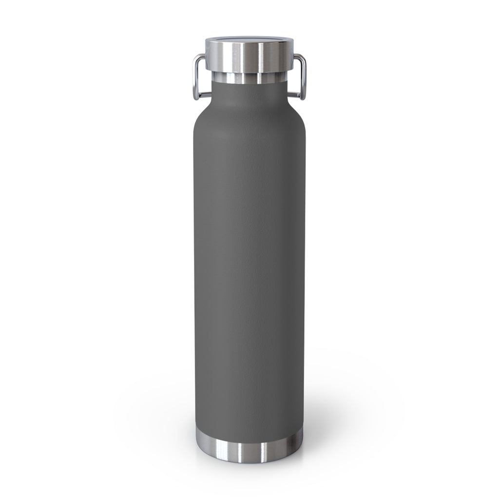 22oz Copper Vacuum Water Bottle — 'You vs You' Motivational Insulated Bottle