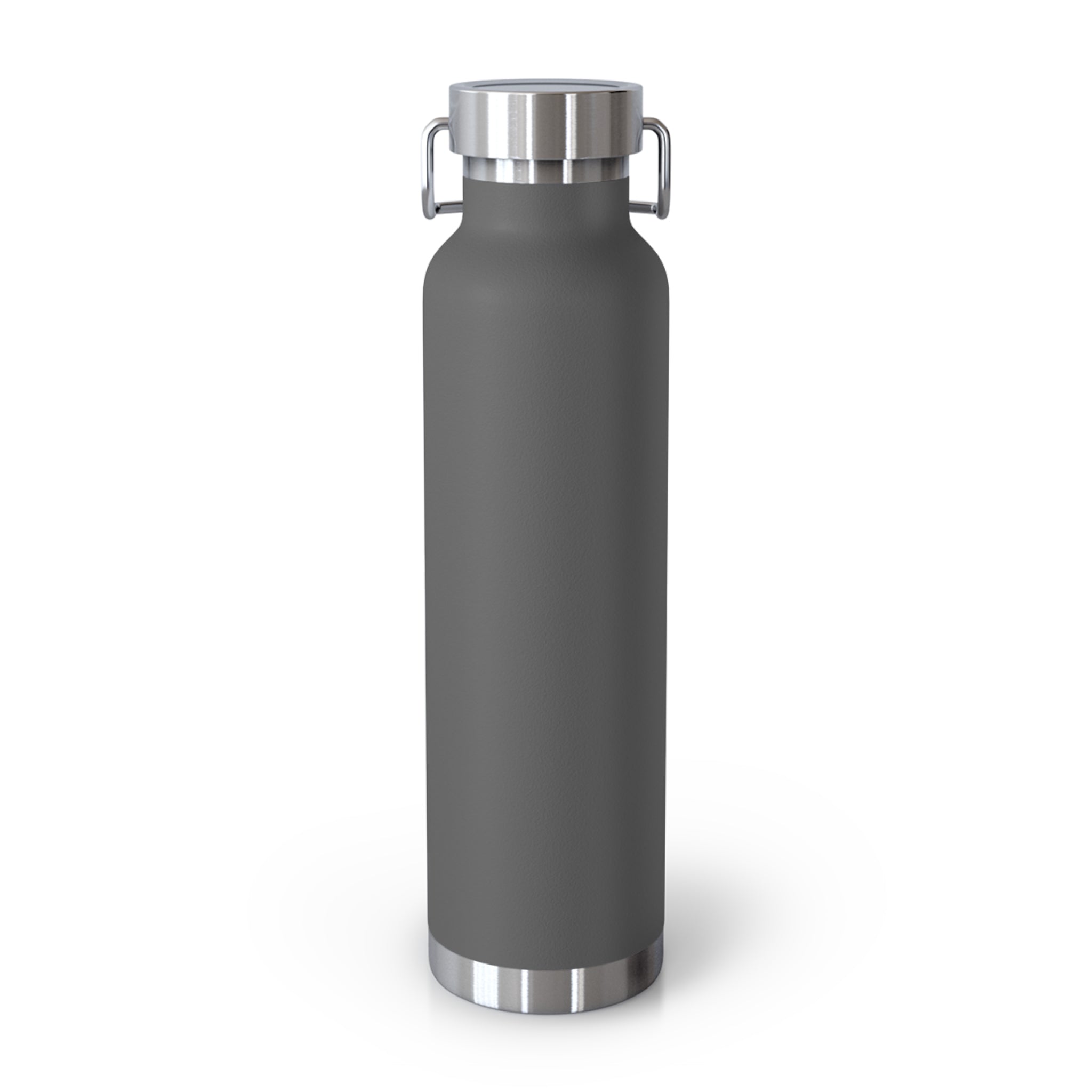 22oz Copper Vacuum Water Bottle — 'You vs You' Motivational Insulated Bottle