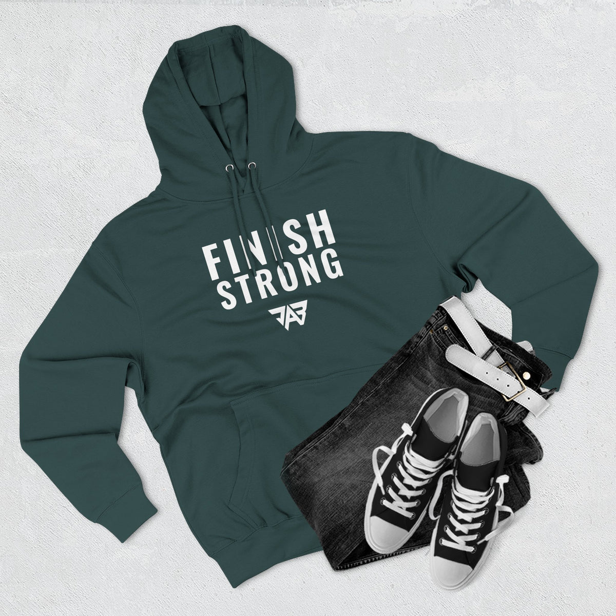 Adult Finish Strong Sweatshirt Hoodie (Adult)