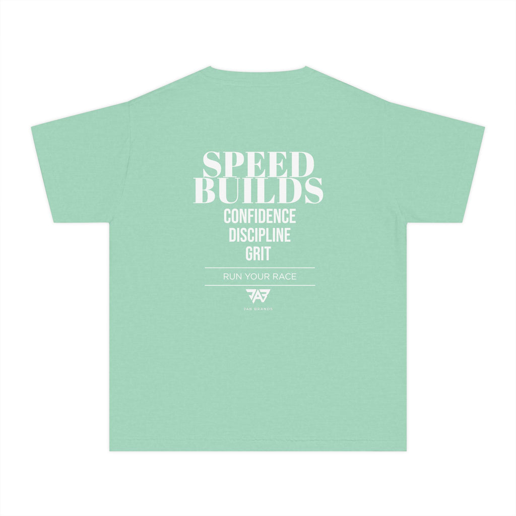"Speed Builds: Confidence, Discipline, Grit" Youth T Shirt (Youth)