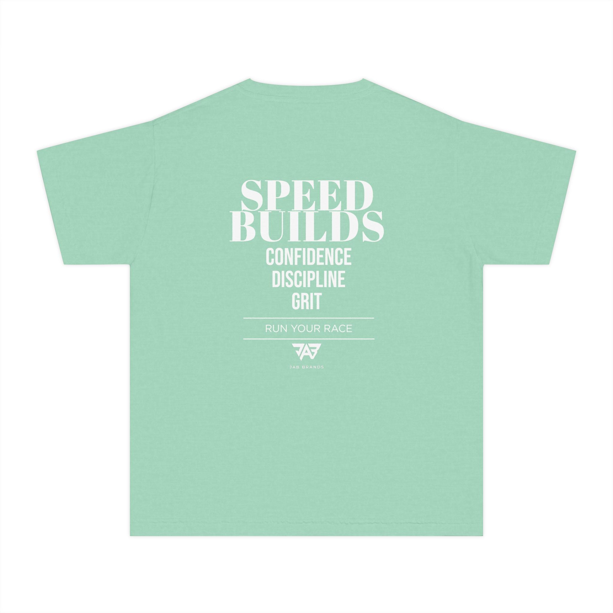 "Speed Builds: Confidence, Discipline, Grit" Youth T Shirt (Youth)