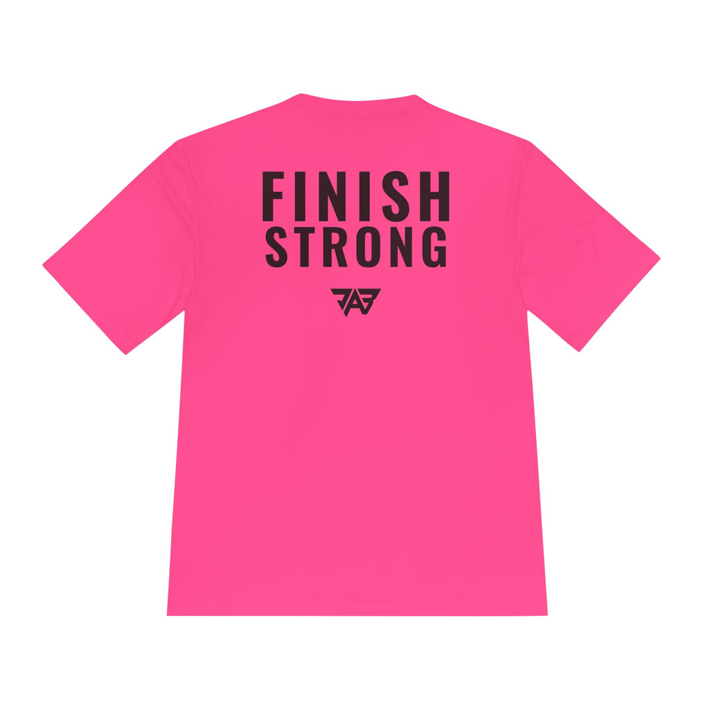 Women's "VO2 Max - Finish Strong" Performance T-Shirt (Adult)