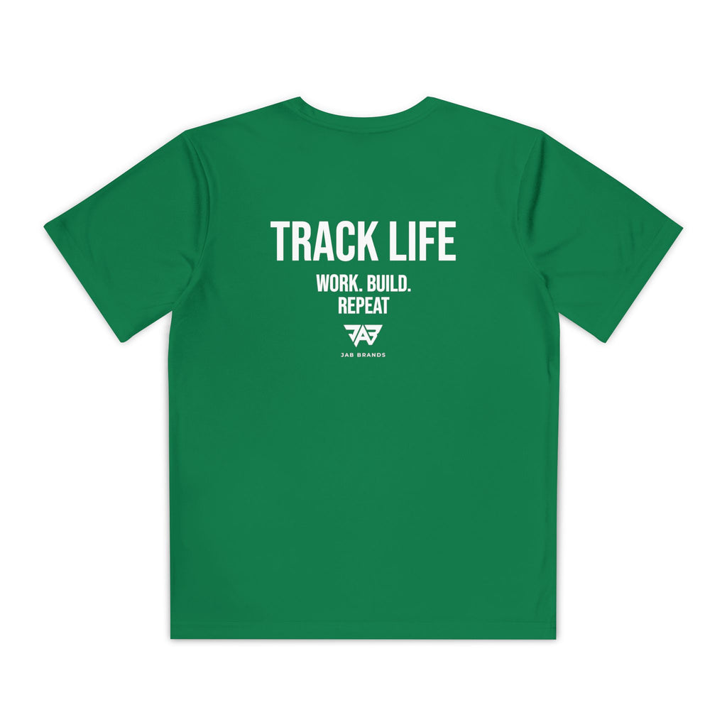 Track Life Youth Performance Shirt — "Track Life: Everyday Grind" (Youth)