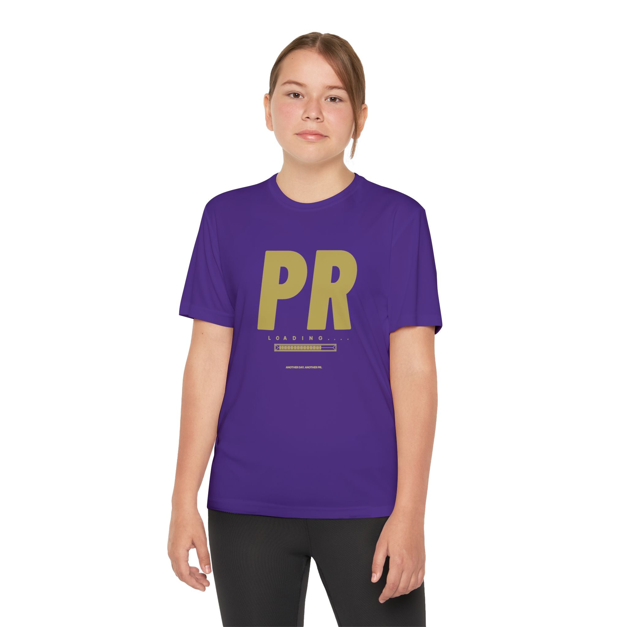 Gold PR Loading Youth Performance Shirt — Athletic Training Shirt