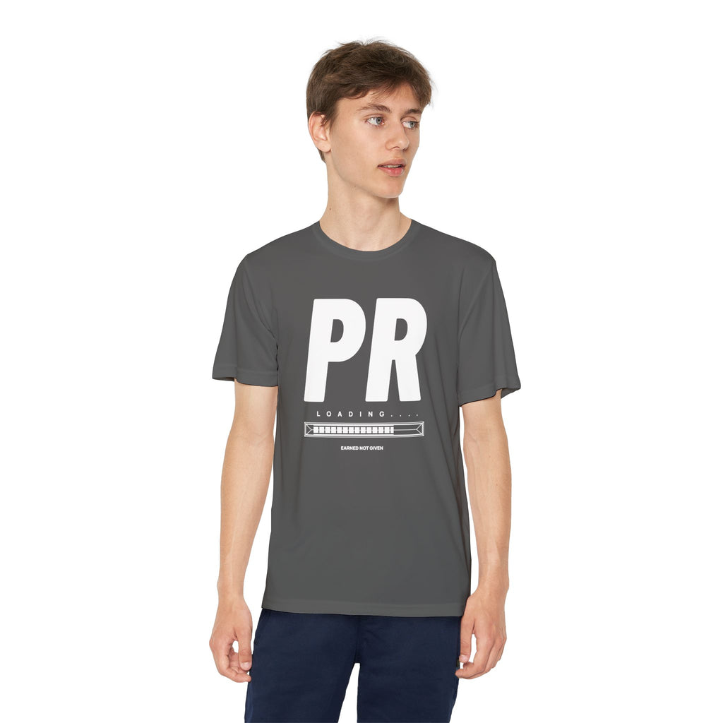 White PR Loading Youth Performance Shirt — Athletic Training Shirt (Youth)