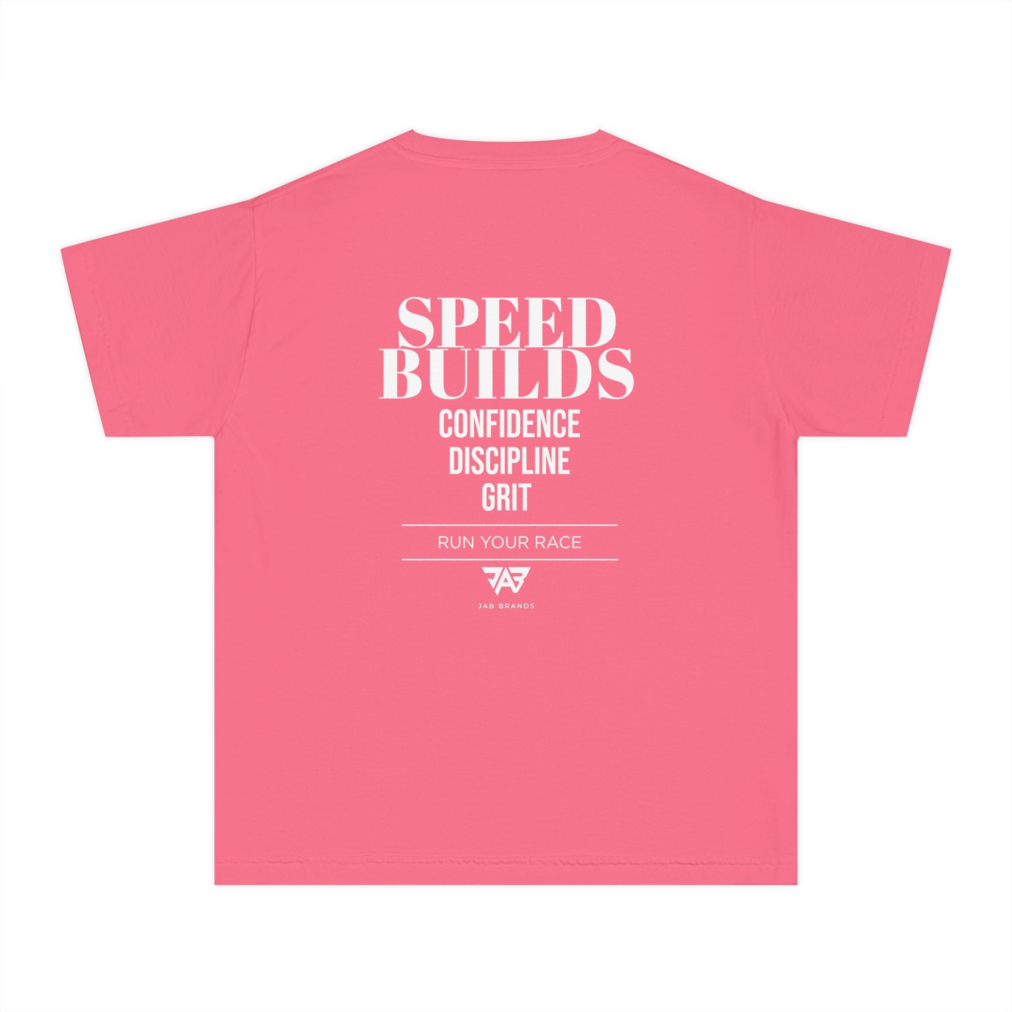"Speed Builds: Confidence, Discipline, Grit" Youth T Shirt (Youth)