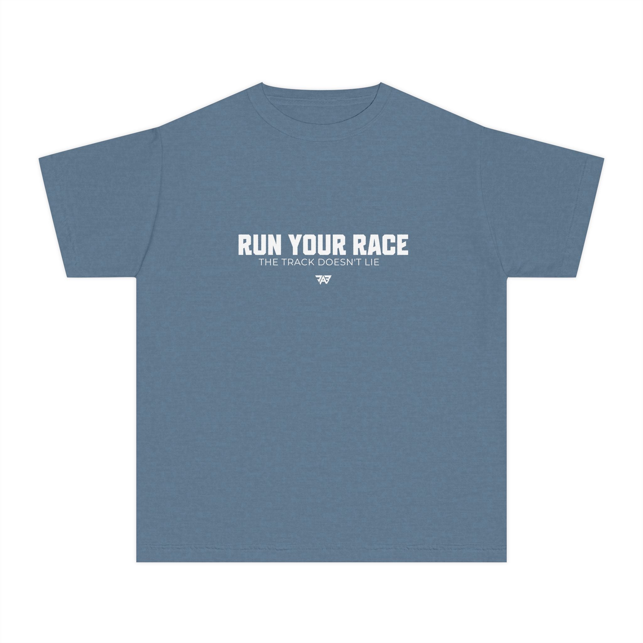 Run Your Race Youth T Shirt — Inspirational Kids Running Shirt (Youth)