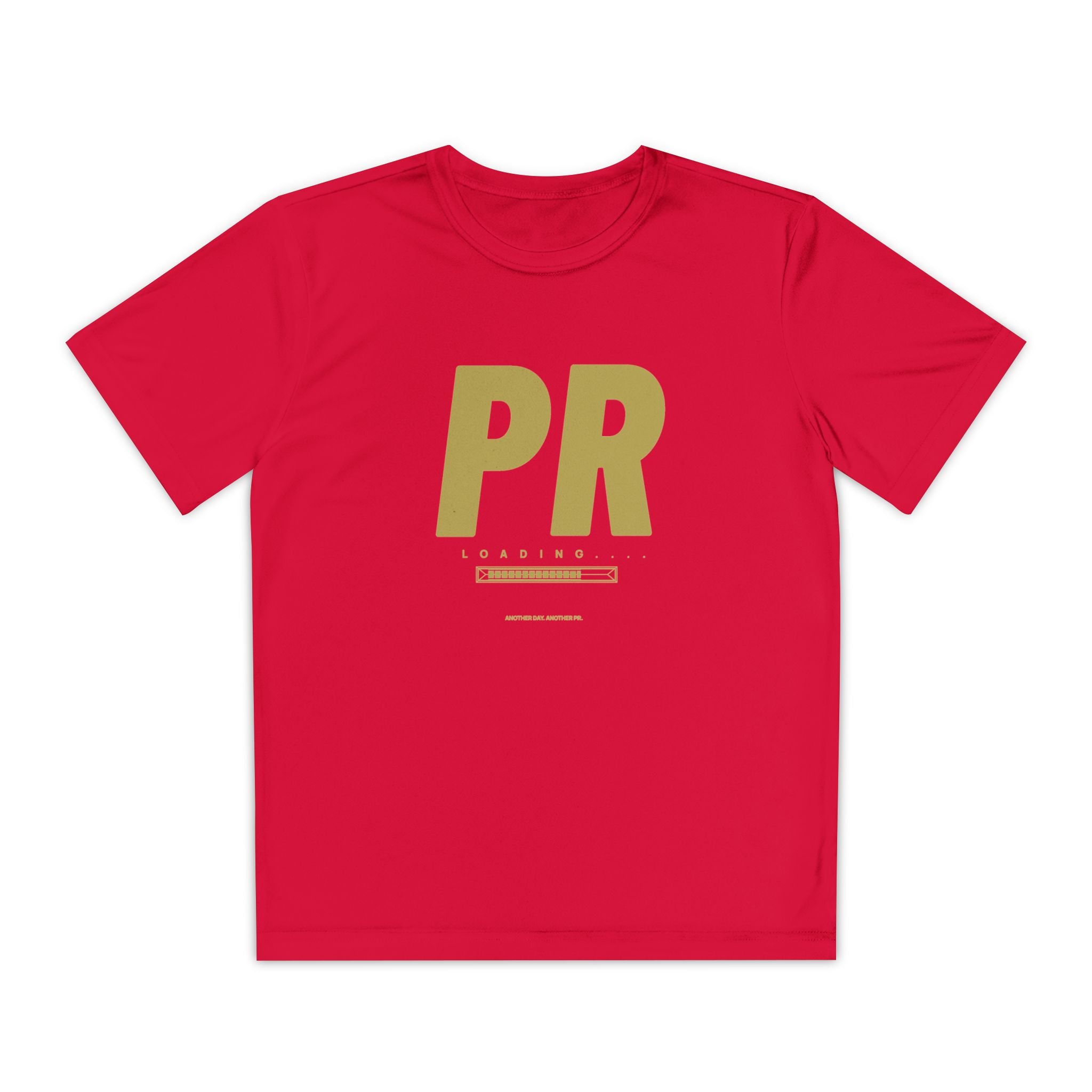 Gold PR Loading Youth Performance Shirt — Athletic Training Shirt