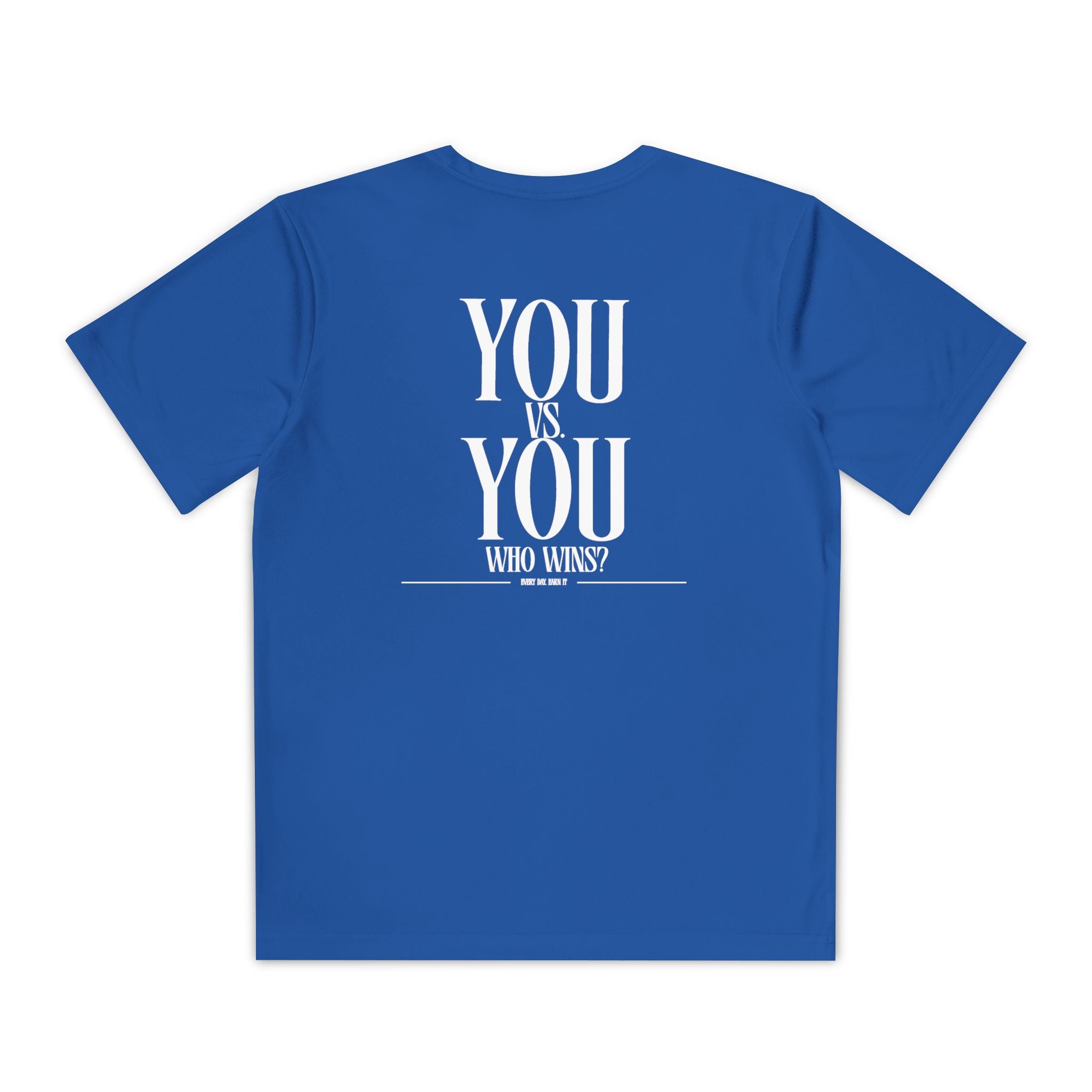 "You vs. You" Youth Performance T Shirt — 'YOU vs. YOU: Who Wins?' (Youth)