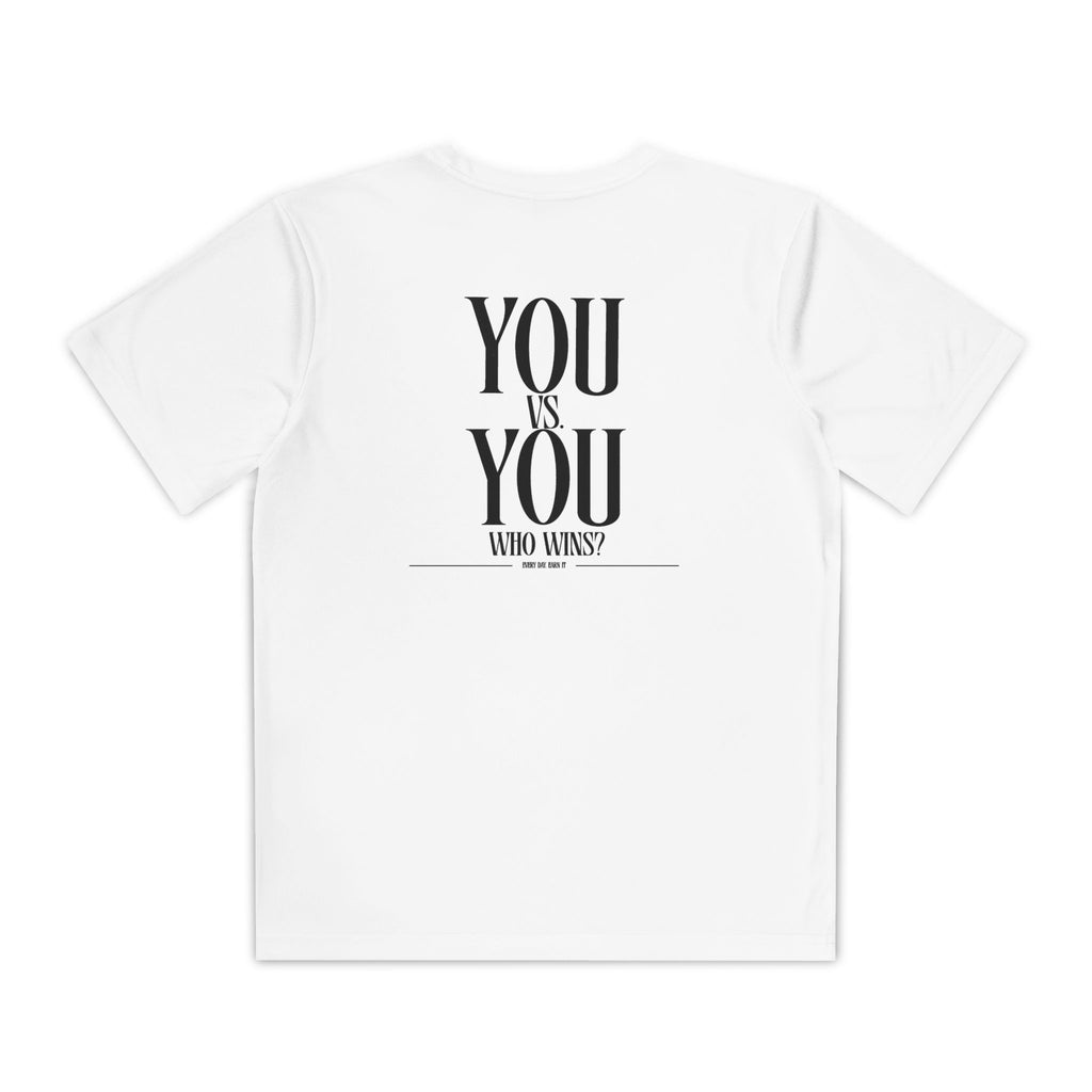 "You vs. You" Youth Performance T Shirt — 'YOU vs. YOU: Who Wins?' (Youth)
