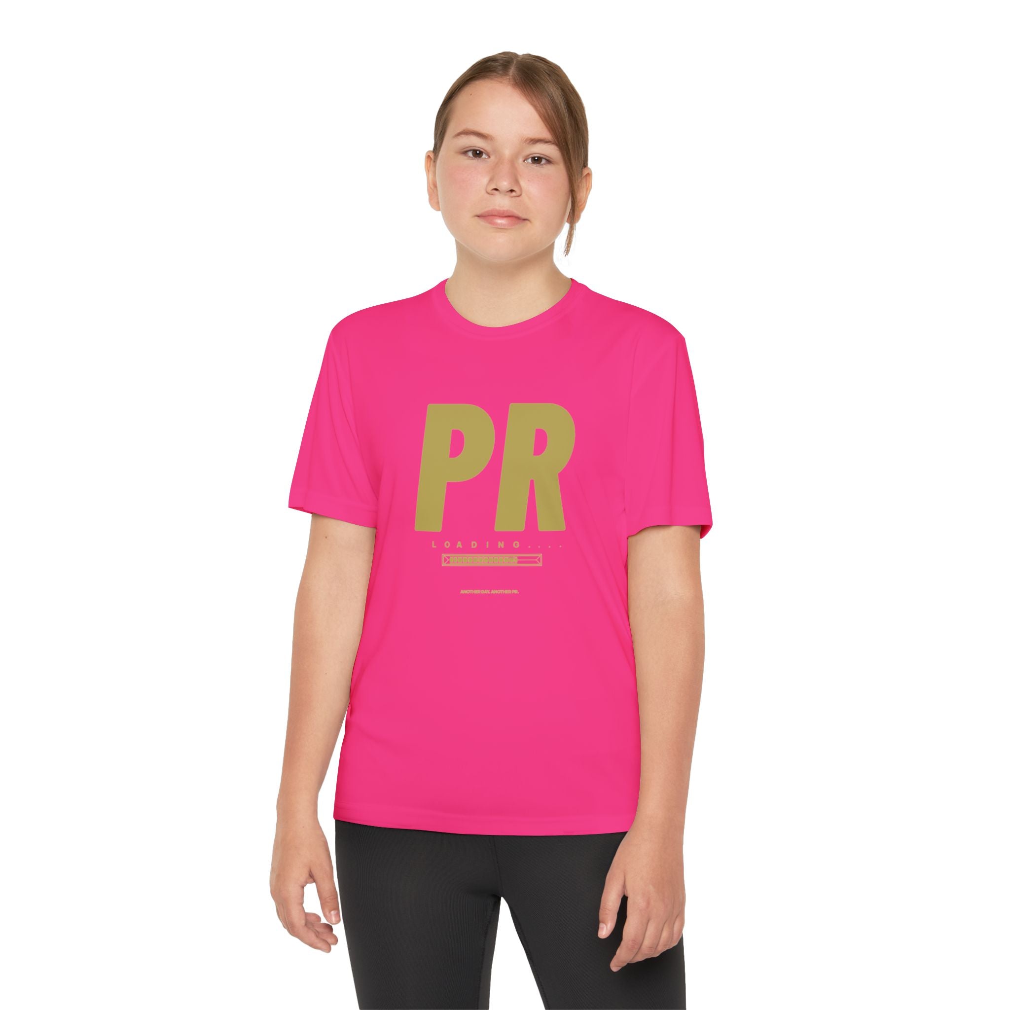 Gold PR Loading Youth Performance Shirt — Athletic Training Shirt