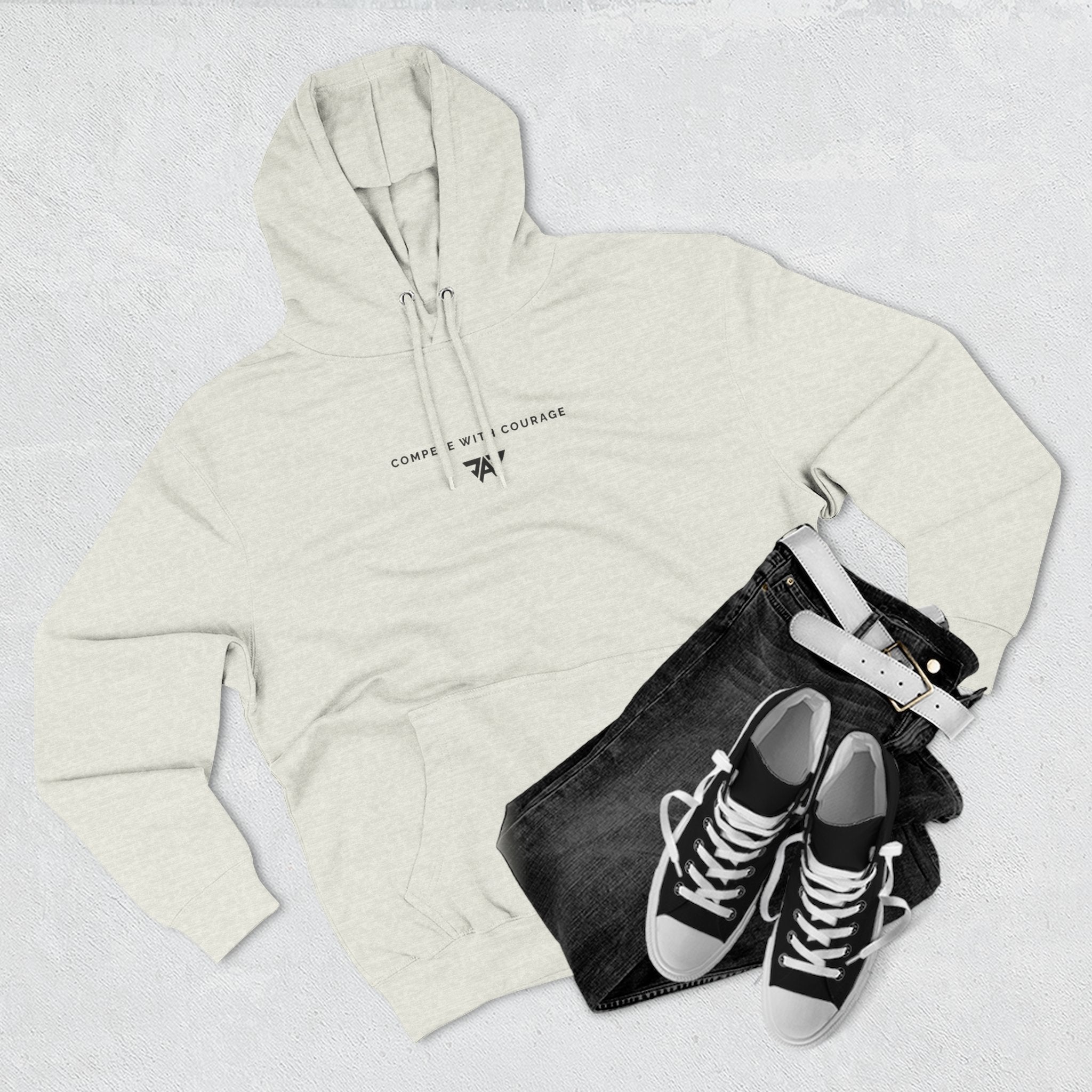 Adult Unisex "Compete With Courage" Fleece Pullover (Adult)