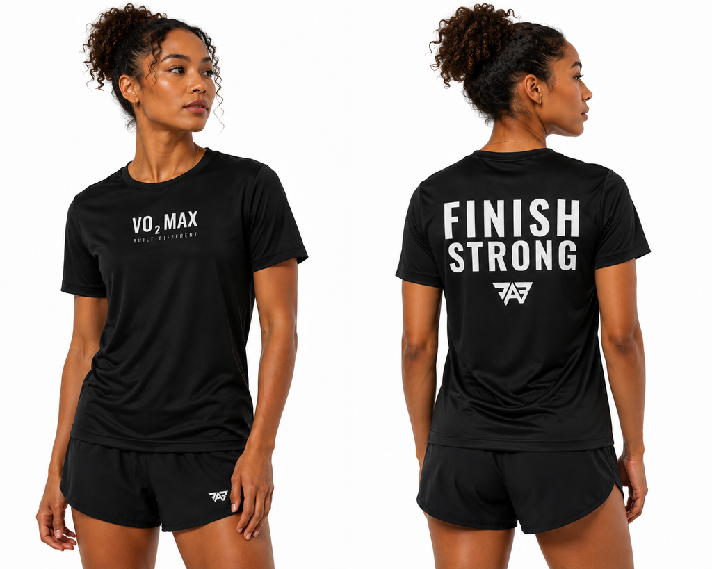 Women's "VO2 Max - Finish Strong" Performance T-Shirt (Adult)