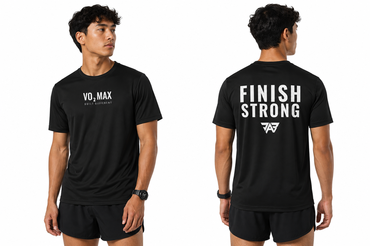 Men's "VO2 Max - Finish Strong" Performance T-Shirt (Adult)