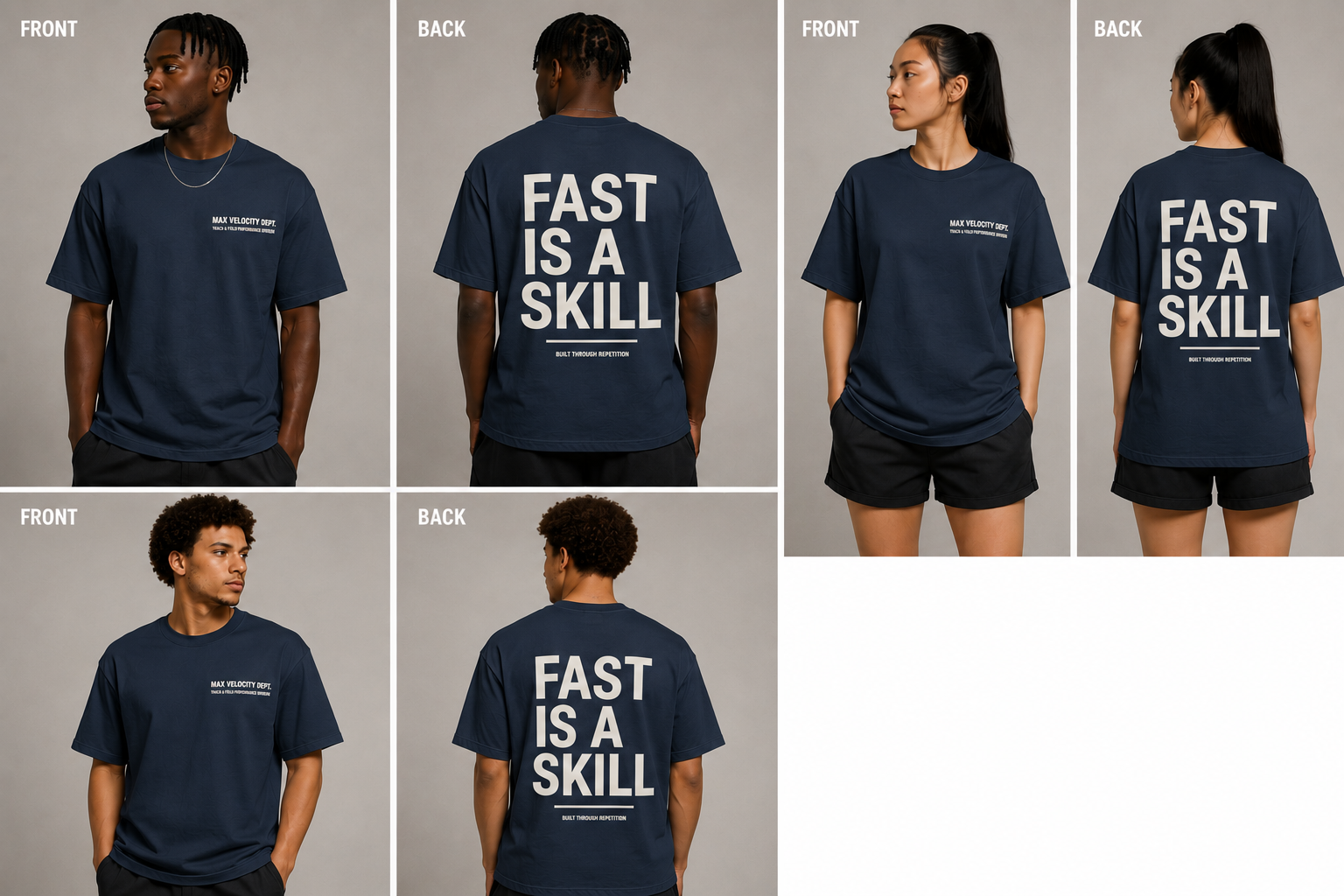 Adult Max Velocity Dept. - Fast Is a Skill Oversized T-Shirt (Adult)
