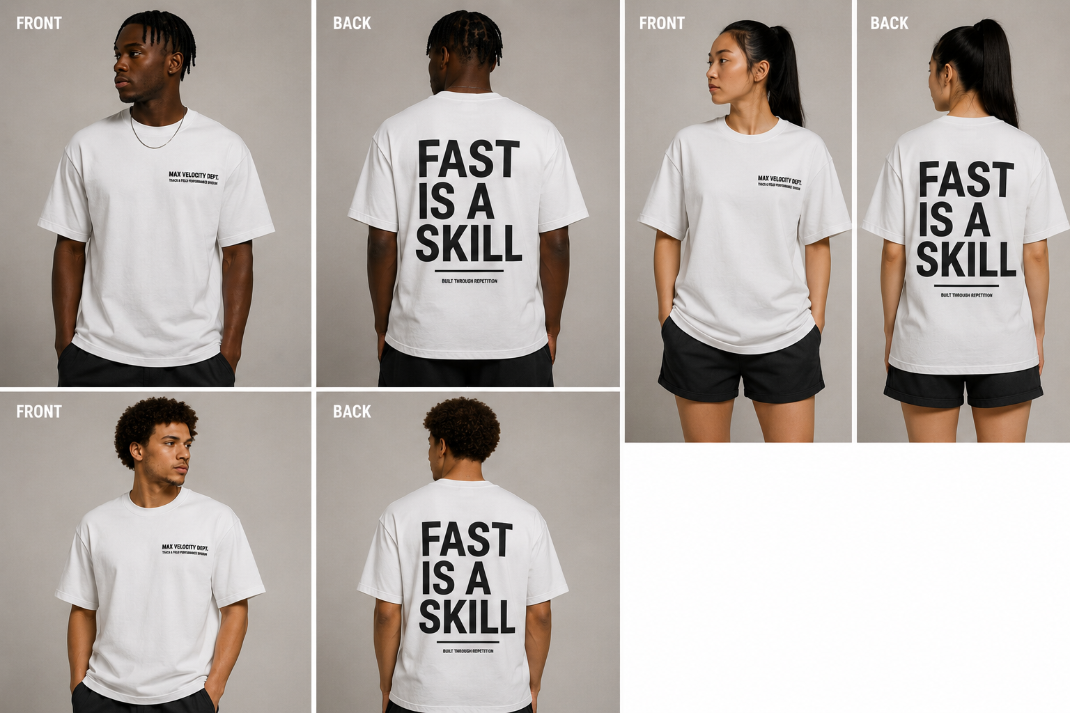 Adult Max Velocity Dept. - Fast Is a Skill Oversized T-Shirt (Adult)
