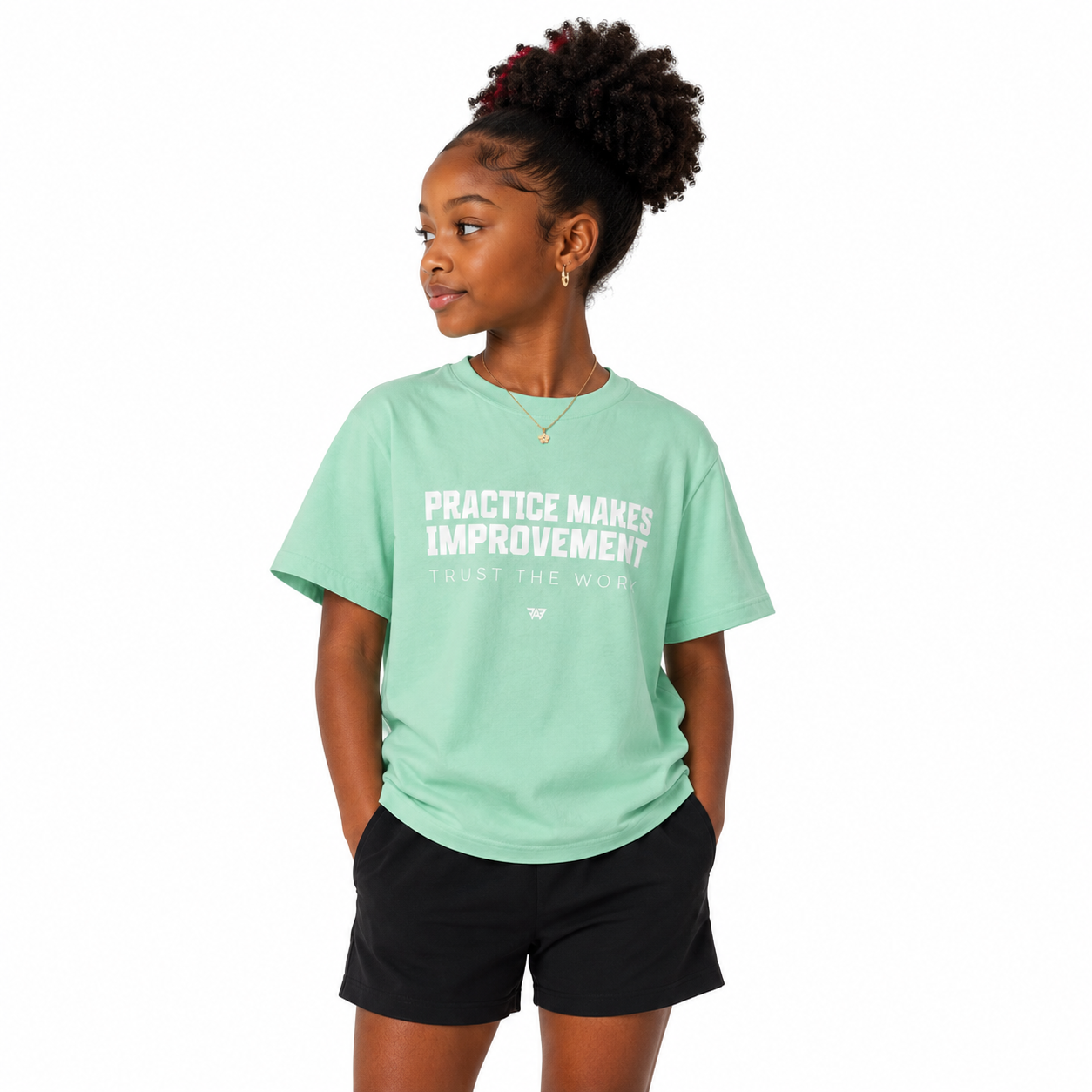 Practice Makes Improvement Youth T Shirt – "Trust the Work" (Youth)