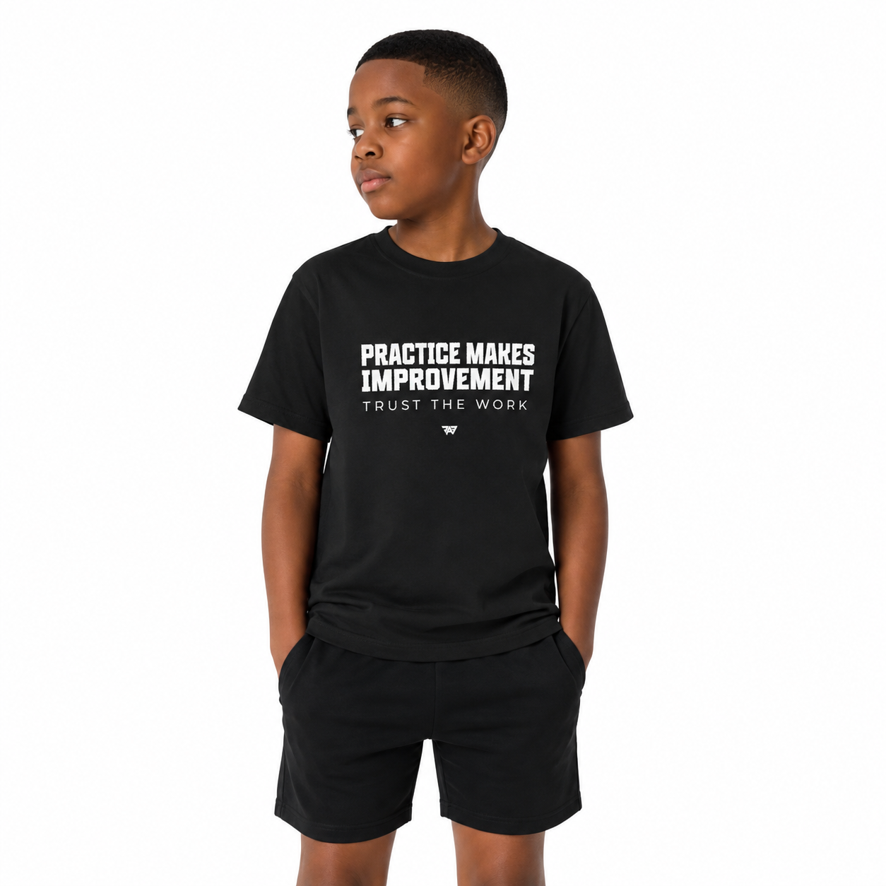 Practice Makes Improvement Youth T Shirt – "Trust the Work" (Youth)