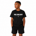 Run Your Race Youth T Shirt — Inspirational Kids Running Shirt (Youth)