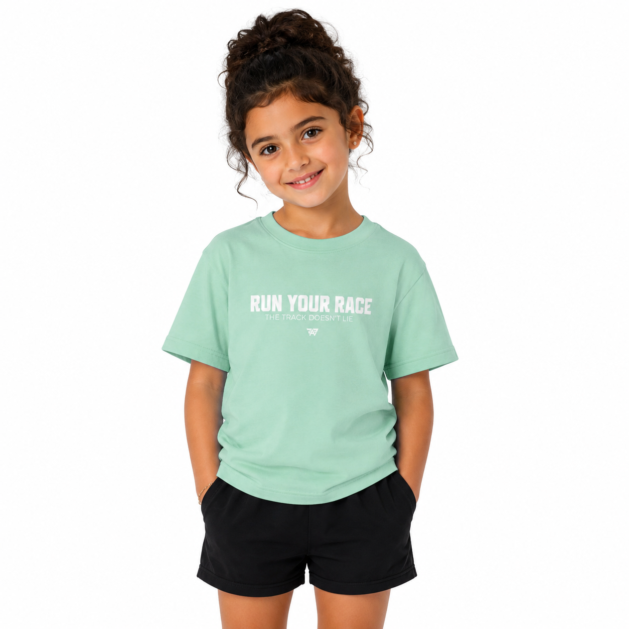 Run Your Race Youth T Shirt — Inspirational Kids Running Shirt (Youth)