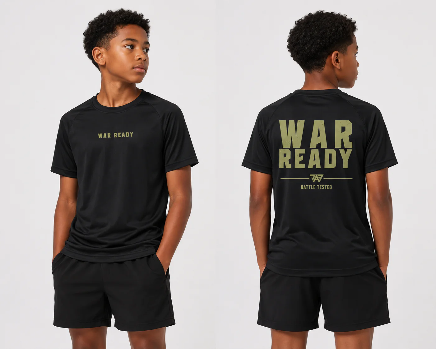Youth War Ready: Battle Tested Performance T Shirt (Youth)