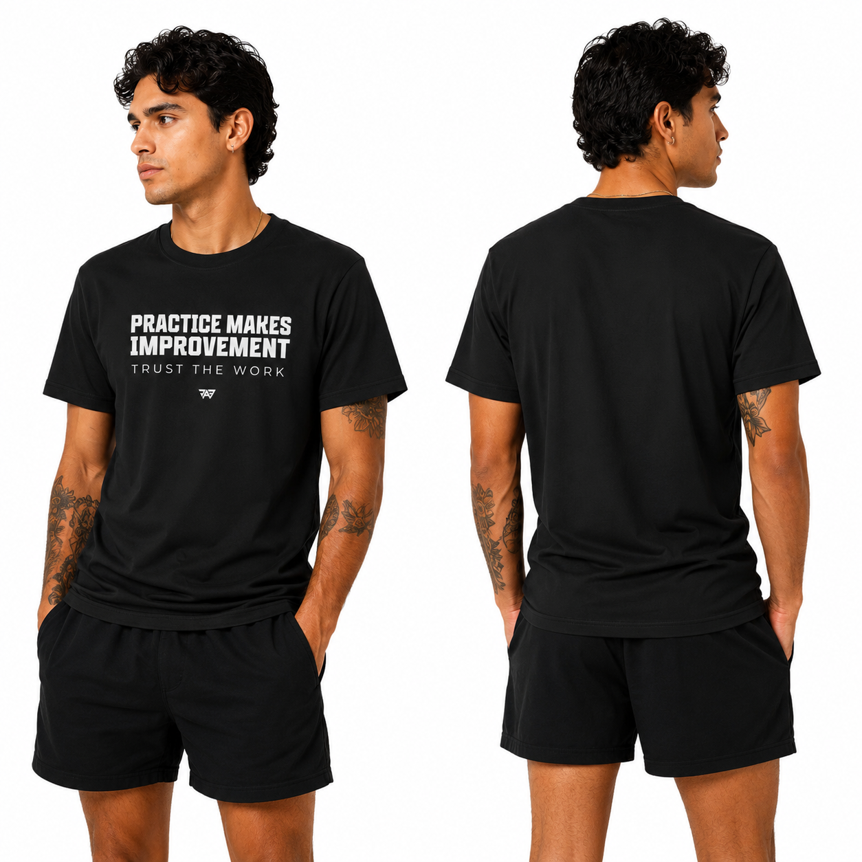Adult Practice Makes Improvement T-Shirt – 'Trust the Work' (Adult)