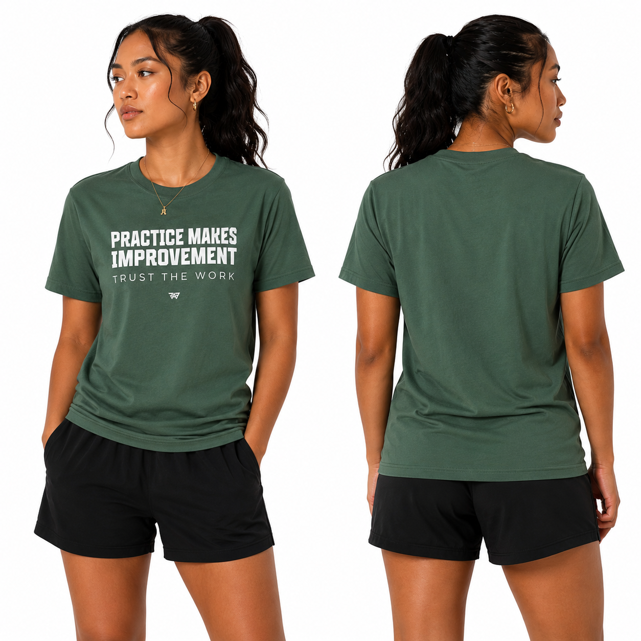 Adult Practice Makes Improvement T-Shirt – 'Trust the Work' (Adult)