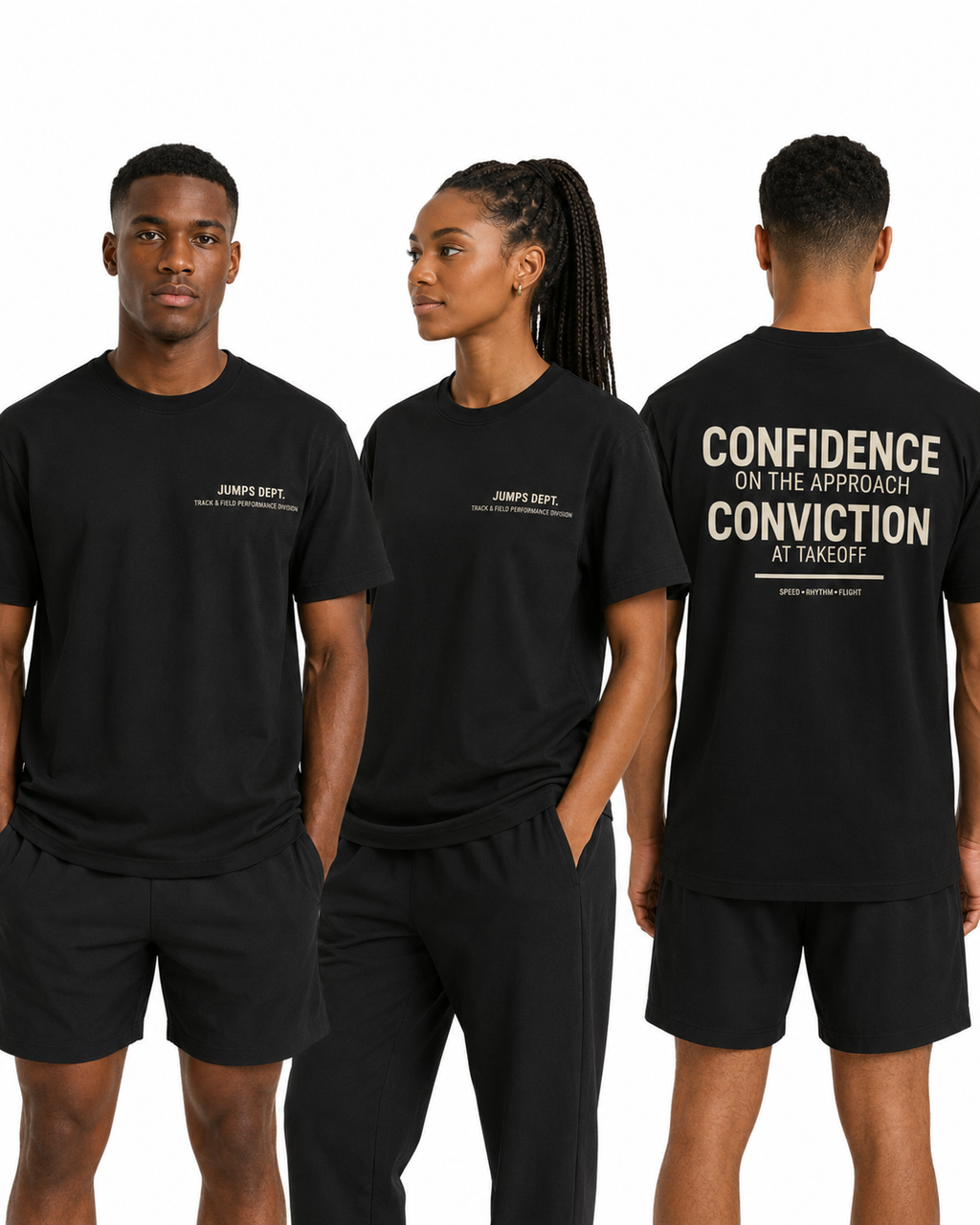 Jumps Dept. Confidence & Conviction T-Shirt (Adult)