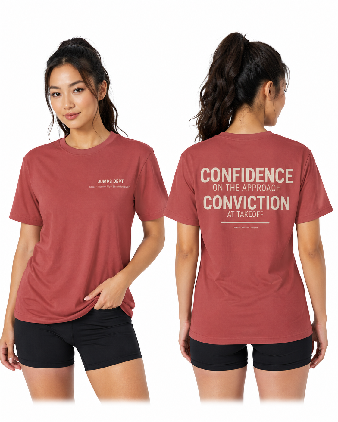 Jumps Dept. Confidence & Conviction T-Shirt (Adult)