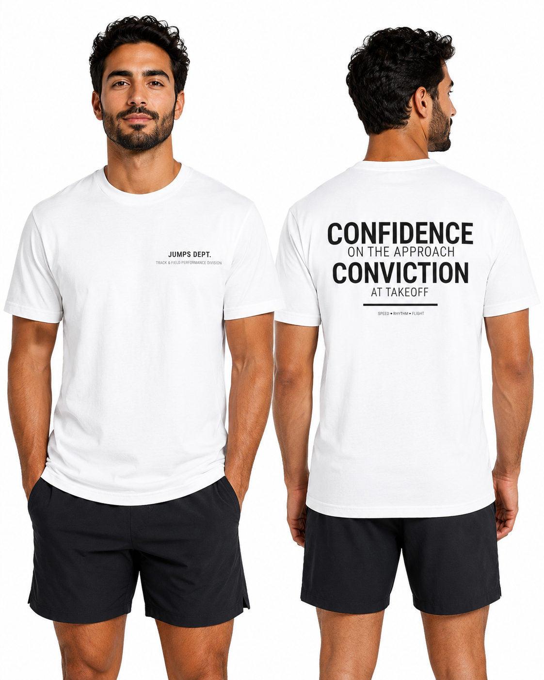 Jumps Dept. Confidence & Conviction T-Shirt (Adult)