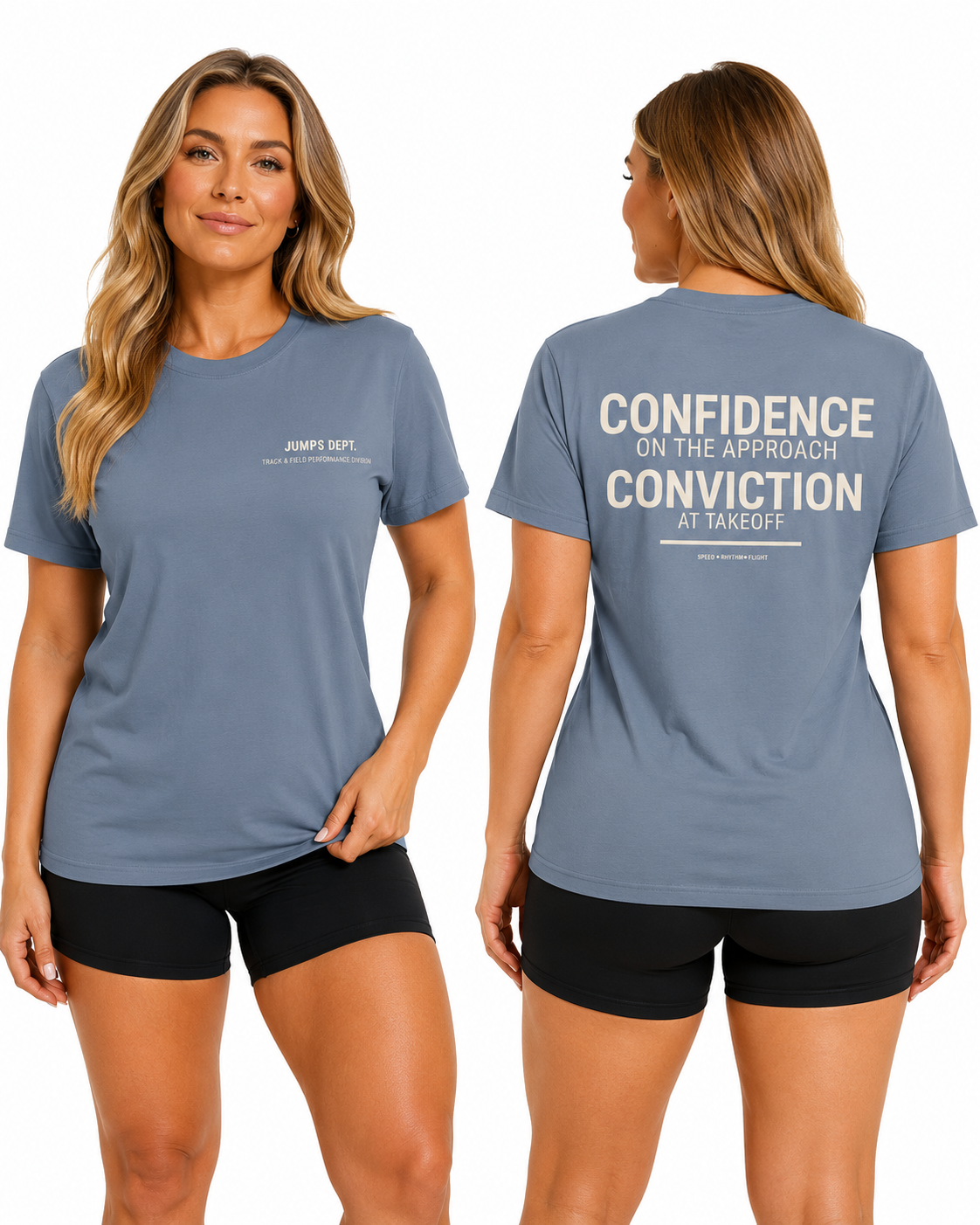 Jumps Dept. Confidence & Conviction T-Shirt (Adult)